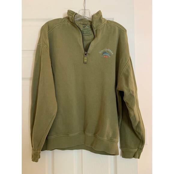 Tommy Bahama Quarter Zip Pullover Sweatshirt - Picture 1 of 8